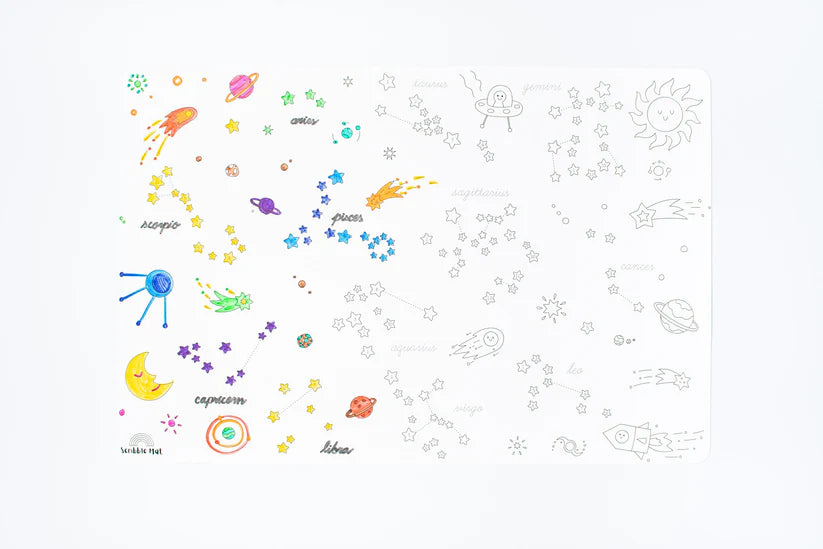 40x30cm Silicone Scribble Mat - Near and Far (mat only, no pens or pouches)