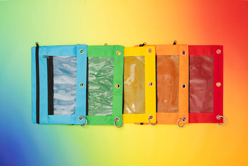 5x Binder Bags with Zips