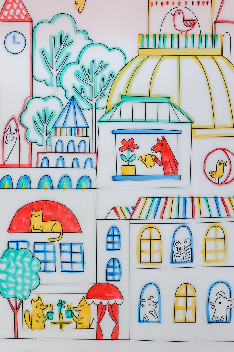 40x30cm Silicone Scribble Mat - Diversity