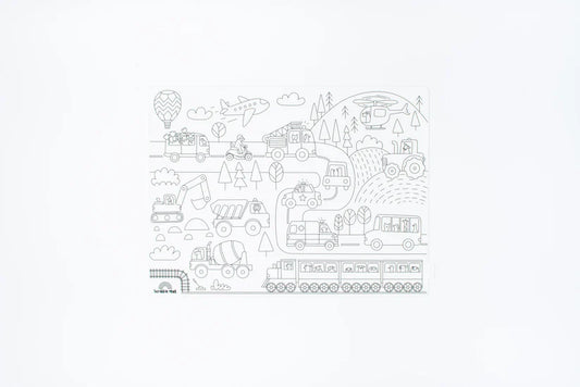 40x30cm Silicone Scribble Mat - Movers & Markers (mat only, no pens or pouches)