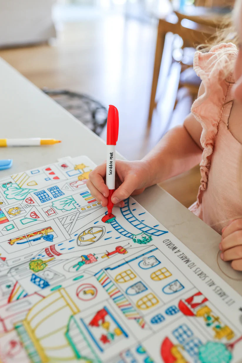 40x30cm Silicone Scribble Mat - Diversity
