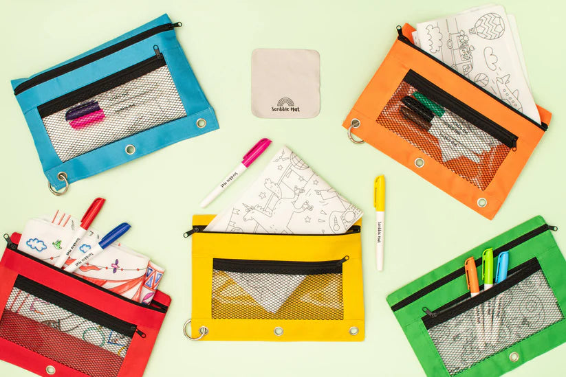 5x Binder Bags with Zips