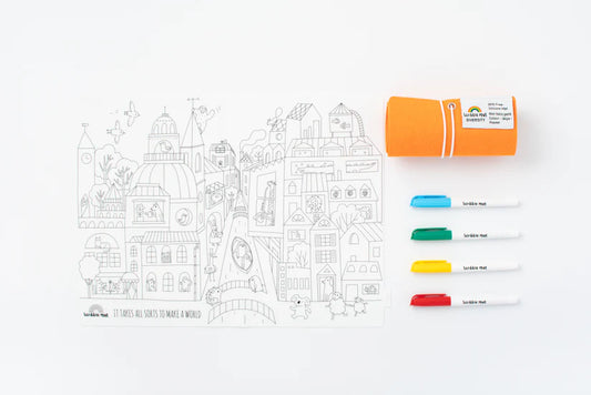 40x30cm Silicone Scribble Mat - Diversity